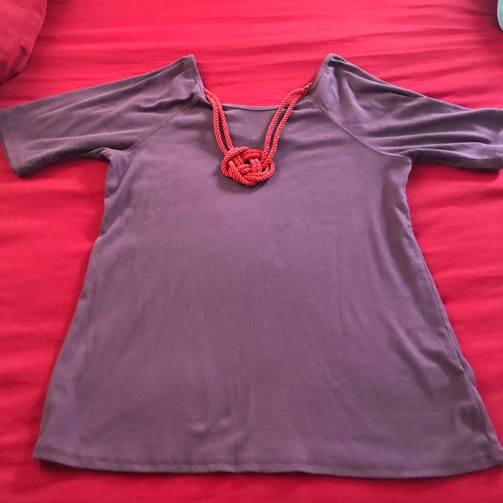 Anthropologie Shirt Color: Purple Size:medium